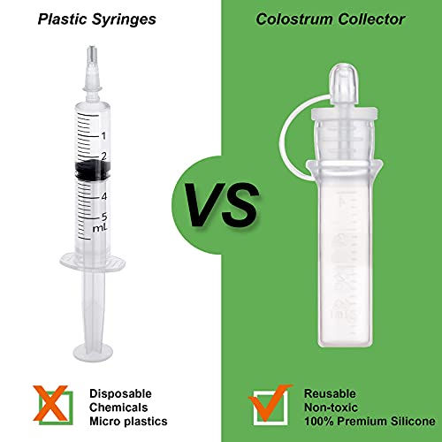 haakaa Silicone Colostrum Collector Set Reusable Colostrum Storage