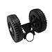 Sunnydaze Hammock Wheel Kit, Portable and Heavy Duty - Black