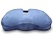Crafty World Comfy Pro Memory Foam Seat Cushion - Provides Rapid Relief from Back, Tailbone, Hip & Sciatica Pain - Ideal for Home, Office, Car - Blue