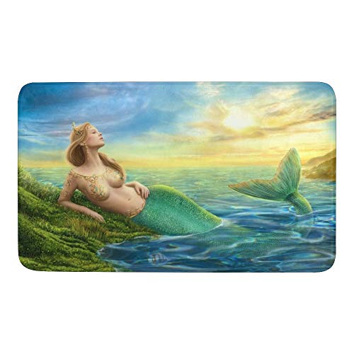 CUXWEOT-Indoor-Outdoor-Doormat-Non-Slip-Backing-Ultra-Absorbent-Mud-Fantasy-Mermaid-at-Sunset-Door-Mat-Home-Office-Decorative-Entry-Rug-Garden-Kitchen-Mats-236-x157-Inch 41XP6vDOQnL