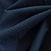 SUSYBAO Navy Blue Duvet Cover Queen 100% Washed Cotton 3 Pieces Set 1 Farmhouse Navy Duvet Cover with Zipper Ties 2 Pillowcases Vintage Dark Blue Bedding Set Soft Breathable