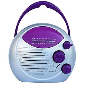 Doucheradio, ingebouwde luidspreker, draagbare draagbare handheld badkamerradio voor op reis, keukengeschenk IPX4…