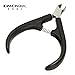 Cuticle Cutter LuckyFine 9mm Pro Salon Nail Art Metal Cuticle Nippers Professional Manicure and Pedicure Tool Beauty Tool Multi Colors( send randomly)