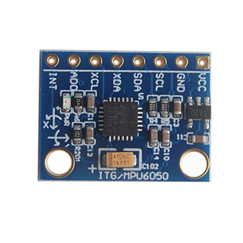 MPU-6050 Accelerometer Gyro Sensor 6DOF Six-Axis IMU for Arduino Quadcopter Drone RC, 3-5V I2C Compass 40P Female to Male Dupont Cable, 40P Male Pin Header