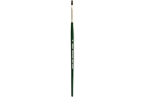 Silver Brush Limited 2503S-4 Ruby Satin Filbert Paintbrush for Oil, Acrylic, and Heavy Body Paints, Size 4, Short Handle