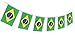 Brazil Flag Banner Brazilian Party Garland by Gabby Fun Corp