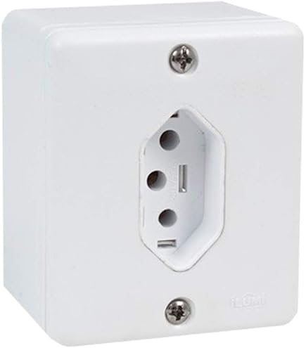 Tomada 2P+T Sistema X 10a Radial Com Caixa Externa Sobrepor