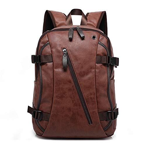 Fur Jaden Brown Backpack Bag for Men of Artificial Leather with Laptop Pocket