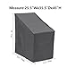 Patio Watcher Stackable Patio Chair Covers, Durable and Waterproof Outdoor Furniture Chair Cover, Grey