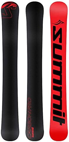 Summit Carbon Pro 99cm Skiboards Snowblades + Snowboard Binding Adaptor Kit 2019