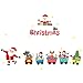 Monoche Merry Christmas Santa Claus Snowman Deer PVC Windows Stickers Waterproof Removable Decal for Living Room Bedroom 60X90cmthumb 4