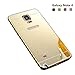 Galaxy Note 4 Case,DAMONDY Luxury Metal Air Aluminum Bumper Detachable + Mirror Hard Back Case 2 in 1 cover Ultra-Thin Frame Case For Samsung Galaxy Note 4 (Gold)