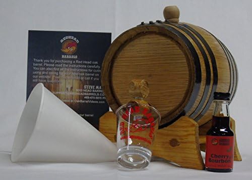 1 Liter Charred Oak Barrel Flavor Kit w/Essence for making your own flavored alcohol (Cherry Bourbon)