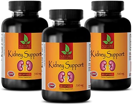 Immune Support Adults - Kidney Support Complex 700 mg - Dietary Supplement - Cranberry Concentrate Pills - 3 Bottles (180 Capsules)