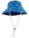 SunBusters Boys Reversible Bucket Hat (UPF 50+), Sky Orca, Large