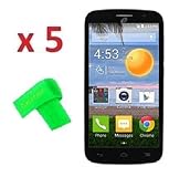 5 x Straight Talk Alcatel Pop Icon A564C Screen Protector Guard CLEAR PRE-CUT No Cutting Require Perfect Fit + EXTREME BRAND (5 x Clear Screen Protector)