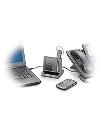 Plantronics Savi 740 audífonos inalámbricos, sistema para comunicación unificada, Negro