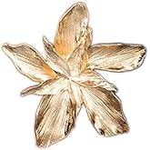 Erimberate Vintage Flower Studs Earrings Metal Flower Earrings Gold Big Flower Earrings Punk Exaggerated Earrings Jewelry for Women