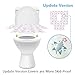 Toilet Seat Covers Disposable, Update Version 20 Pack Potty Seat Covers XL Size Perfect for Toddlers Potty Training and Travel, Waterproof, Individually Wrapped, Non Slip for Kids and Adults