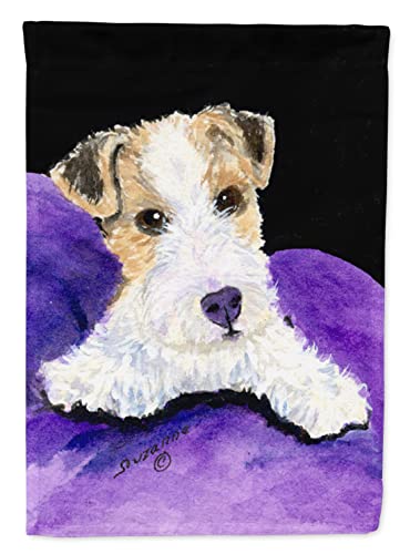 Caroline's Treasures SS8971CHF Fox Terrier Flag Canvas, Large, Multicolor