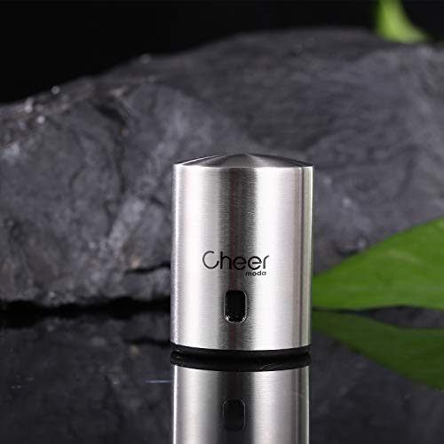 Wine Vacuum Stopper, All in One Wine Saver Vacuum Pump and Wine Bottle Stopper with Date Marker to Remove Air and Vacuum - Wine Gift for Wine Lovers 7717-W401-01