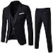 YIMANIE Men's Suit Slim Fit One/Two Button 3 Piece Suits Jacket Vest & Trousers