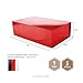 PACKHOME Large Gift Box with Lid 13.5x9x4.1 Inches, Sturdy Collapsible Gift Box with Magnetic Closure (Glossy Red)