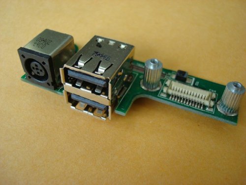 3CLeaderÂ® Dell Inspiron 1525 DC Power Jack 2-USB Ports Board 07533-2 48.4W006.021