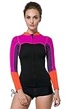 Womens Wetsuit Jacket 2MM Long Sleeve Top
