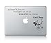 Disney Quote Macbook Laptop Decal Vinyl Sticker Apple Mac Air Pro Laptop Sticker, Model: , Electronic Store
