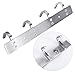 HOMEIDEAS Coat Hook Rack Wall Mounted 11-Inch Brushed Nickel SUS304 Stainless Steel Bath Towel Hook Rail 4 Hooks
