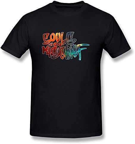 YHYT Men T-Shirt Souls Of Mischief Hip Hop LOGO 100% Cotton XL Black