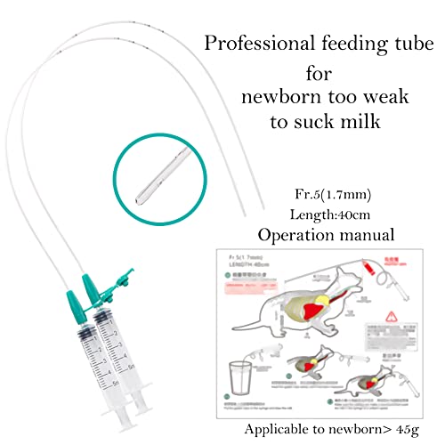 Bubble milk bowl Breeding kit Puppy Feeding Tube Kit Kitten Feeding Tube Kit Includes 5 FR for