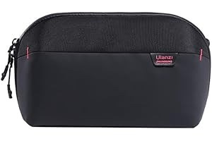 UURIG ULANZI Traker Tech Pouch Pro Camera Bag 2.5L Small Travel Bag Accessories Holder Pouch Waterproof Carrying Case for Compact Vlog Camera Electronic Accessories Like Light/Charger/Battery/SD Card etc