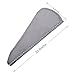 Microfiber Hair Drying Towels, Fast Drying Hair Cap, Long Hair Wrap,Absorbent Twist Turban, White, Light Blue, Pink, Dark Gray (4 pack)