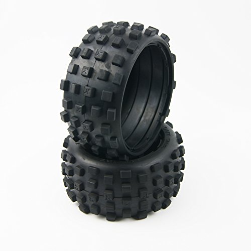 Xmax Racing Rear Knobby Off Road Tire Tyre for Rovan HPI King Motor Baja 5B SS