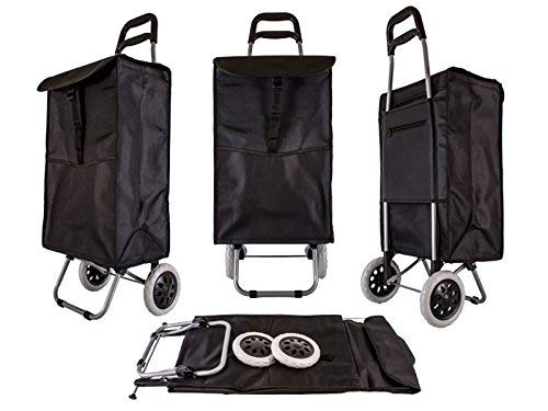 Carrello Della Spesa Julia - 50 Litri Con Borsa Isotermica | 4 Ruote Pieghevoli | Nero - Foto 12