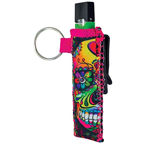Clip-On Neoprene Vape E-Cigarette Case with Key Ring - Roses in Dubai - UAE 