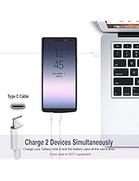 Accerzone Galaxy Note 9   Funda para Samsung Galaxy Note 9 (batería externa, 5500 mAh, carga portátil, recargable, resistente a los impactos)