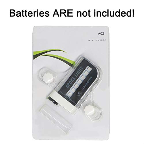 LED Bike Spoke Lights - A12 Waterproof Cool Bicycle Wheel Light, Safety Tire Lights for Kids Adults, Very Bright, Auto & Manual Dual Switch, 30 Pattern