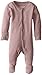 L'ovedbaby Baby Girls Organic Snap One-Piece Footies, Mauve, 0-3 Months US