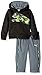 PUMA Baby Boys' 2 Piece Tech Fleece Hoodie Wrapped Cat and Pant Set, Puma Black, 12 Months