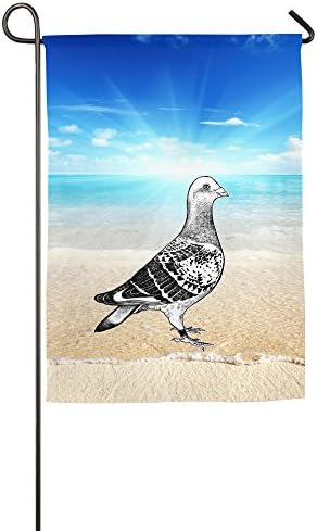 Pigeon Pattern Logo-print House Flag Demonstrations