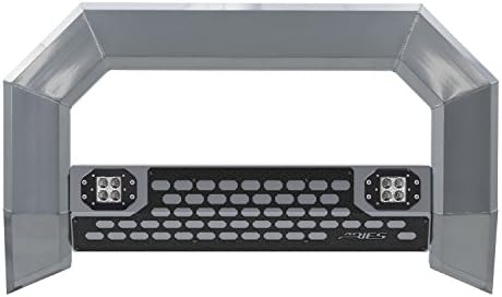 ARIES 2153102 AdvantEDGE Chrome Aluminum Truck Bull Bar with Lights, Select Ford F-250, F-350, F-450, F-550 Super Duty