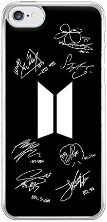 Fun Cases - Black BTS Logo and Signatures Phone Case - Galaxy S5 Compatible