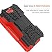 Galaxy J7 V Case, Galaxy J7 Prime Case, Galaxy J7 Perx Case, Galaxy J7 Sky Pro / Galaxy J7 Halo Case, OEAGO Samsung Galaxy J7 2017 Case Tough Rugged Dual Layer Protective Case with Kickstand - Red