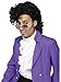 Fun World Men's Purple Pain Wig, Black, Standard