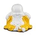LEGONGSO CITONG Decor Happy Buddha Monk Statue Do not Say Look and Listen Collectible Figurines (Do not Listen in Yellow Buddha)
