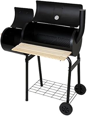 Broil Master Bbq Charcoal Grill Smoker Garden Patio Barrel