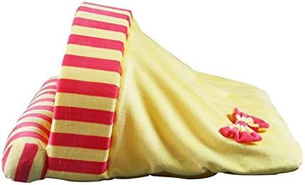 Freerun Cute Warm Soft Fleece Pet Kennel Bed Sleeping Bag for Small Cats and Dogs (Yellow)